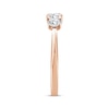 Thumbnail Image 2 of Round-Cut Diamond Three-Stone Engagement Ring 3/4 ct tw 14K Rose Gold