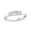 Thumbnail Image 1 of Round-Cut Diamond Three-Stone Engagement Ring 3/4 ct tw 14K White Gold