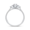 Thumbnail Image 3 of Round-Cut Diamond Three-Stone Engagement Ring 3/4 ct tw 14K White Gold