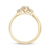 Thumbnail Image 3 of Round-Cut Diamond Three-Stone Engagement Ring 1/2 ct tw 14K Yellow Gold