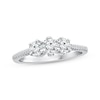 Thumbnail Image 0 of Round-Cut Diamond Three-Stone Engagement Ring 3/4 ct tw 14K White Gold