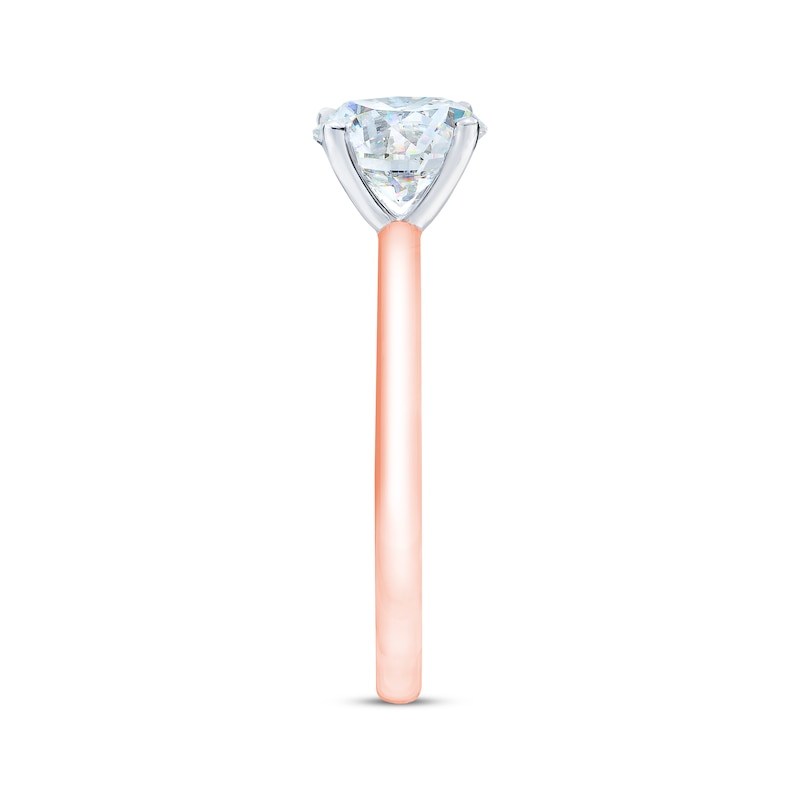 Main Image 2 of THE LEO First Light Round-Cut Diamond Solitaire Engagement Ring 1-1/2 ct tw 14K Rose Gold (I/I1)