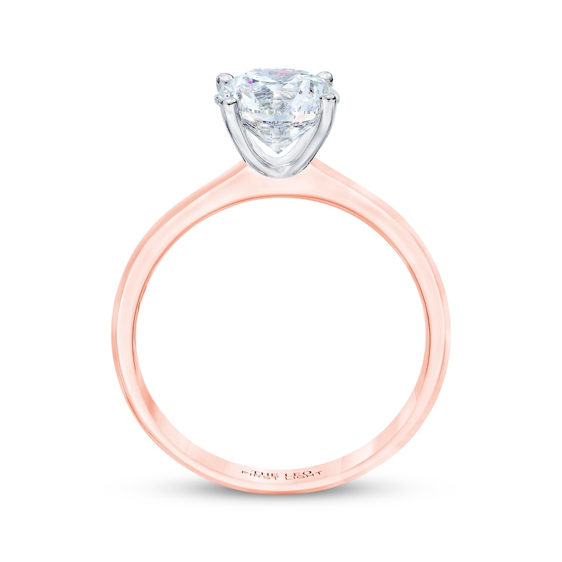 Main Image 3 of THE LEO First Light Round-Cut Diamond Solitaire Engagement Ring 1-1/2 ct tw 14K Rose Gold (I/I1)