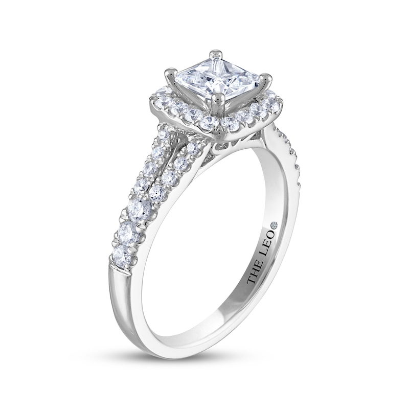 Main Image 2 of THE LEO Diamond Princess-Cut Engagement Ring 1-3/8 ct tw 14K White Gold