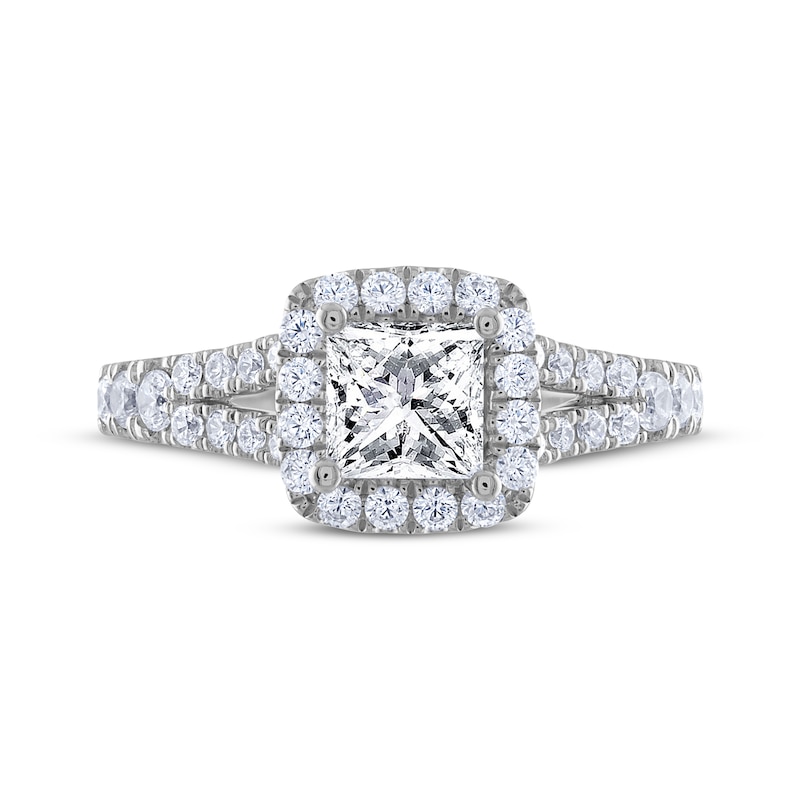 Main Image 3 of THE LEO Diamond Princess-Cut Engagement Ring 1-3/8 ct tw 14K White Gold