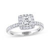 Thumbnail Image 1 of THE LEO Diamond Princess-Cut Halo Engagement Ring 1-1/3 ct tw 14K White Gold