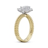 Thumbnail Image 2 of Pear-Shaped Diamond Halo Twist Shank Engagement Ring 1 ct tw 14K Two-Tone Gold