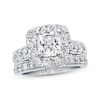 Thumbnail Image 1 of Neil Lane Cushion-cut Diamond Bridal Set 3-1/4ct tw 14K White Gold Size 5