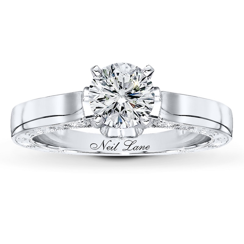 Main Image 1 of Neil Lane Round Diamond Engagement Ring 2ct tw 14K White Gold Size 4.5