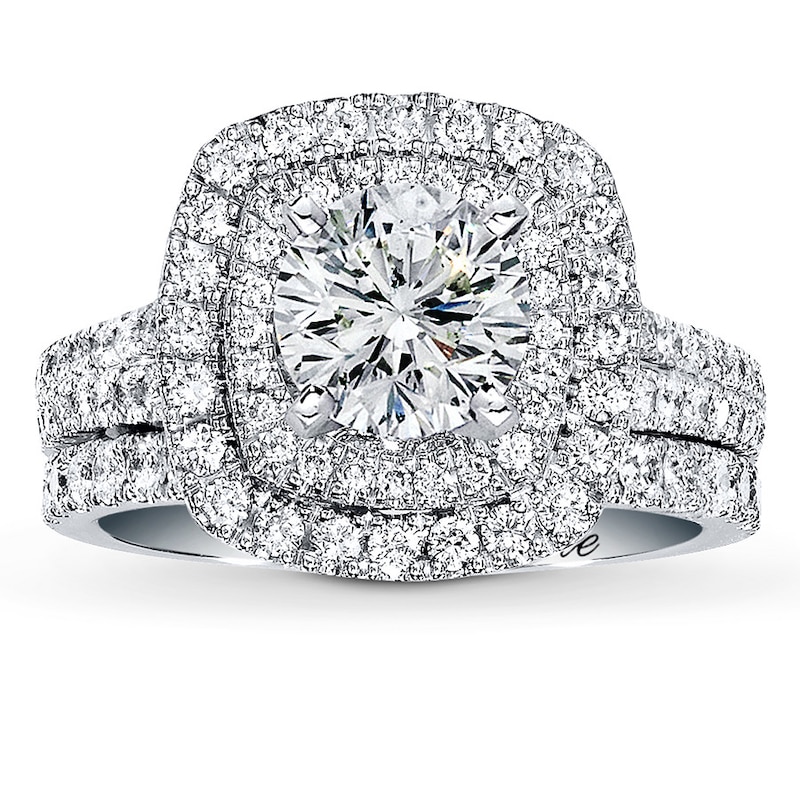 Main Image 1 of Neil Lane Round Diamond Bridal Set 2-3/8ct tw 14K White Gold