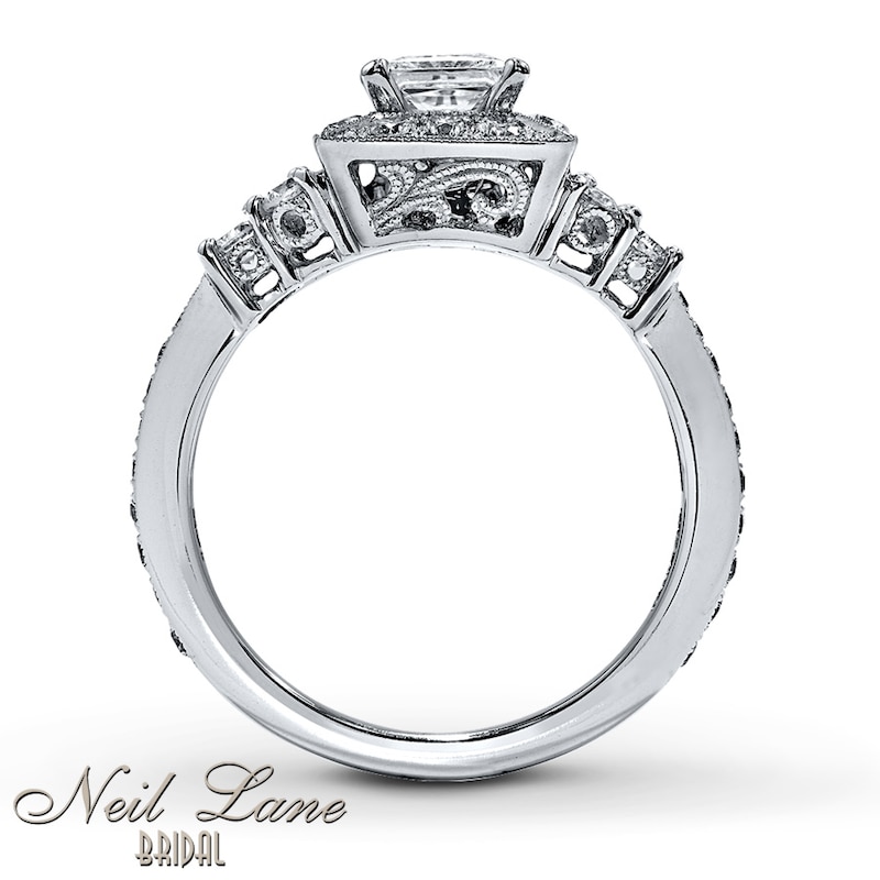 Neil Lane Princess-cut Diamond Engagement Ring 1-1/4ct tw 14K White Gold