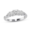 Thumbnail Image 0 of Round-Cut Diamond Three-Stone Engagement Ring 1/4 ct tw 10K White Gold