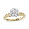 Thumbnail Image 0 of Multi-Diamond Circular-Shaped Engagement Ring 1/2 ct tw 14K Two-Tone Gold