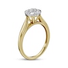 Thumbnail Image 1 of Multi-Diamond Circular-Shaped Engagement Ring 1/2 ct tw 14K Two-Tone Gold