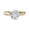 Thumbnail Image 2 of Multi-Diamond Circular-Shaped Engagement Ring 1/2 ct tw 14K Two-Tone Gold
