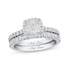 Thumbnail Image 1 of Neil Lane Princess-cut Diamond Bridal Set 1-1/2ct tw 14K White Gold Size 5