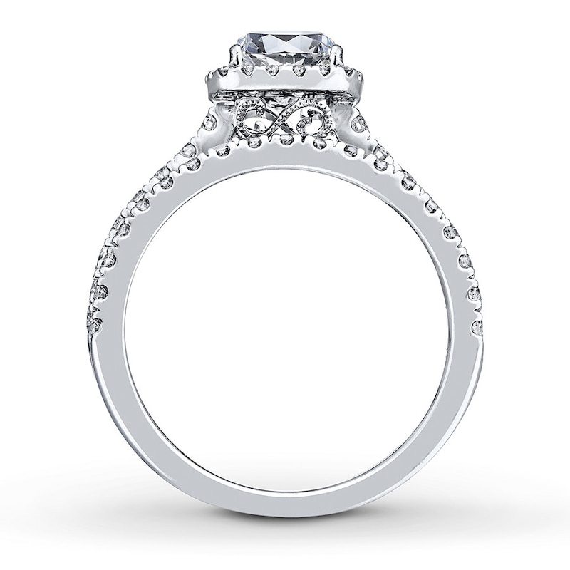 Main Image 2 of Neil Lane Princess-cut Diamond Bridal Set 1-1/2ct tw 14K White Gold Size 5