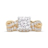 Thumbnail Image 3 of Lab-Grown Diamonds by KAY Princess-Cut Double Cuff Bridal Set 3 ct tw 14K Yellow Gold (VS2/F)