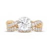 Thumbnail Image 2 of Lab-Grown Diamonds by KAY Round-Cut Double Cuff Bridal Set 3 ct tw 14K Yellow Gold (VS2/F)