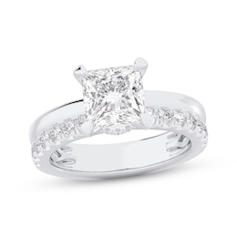 Lab-Grown Diamonds by KAY Princess-Cut Engagement Ring 2-1/2 ct tw 14K White Gold (VS2/F)