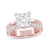 Thumbnail Image 1 of Lab-Grown Diamonds by KAY Princess-Cut Hidden Halo Engagement Ring 2-1/2 ct tw 14K Rose Gold