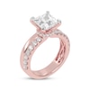 Thumbnail Image 2 of Lab-Grown Diamonds by KAY Princess-Cut Hidden Halo Engagement Ring 2-1/2 ct tw 14K Rose Gold