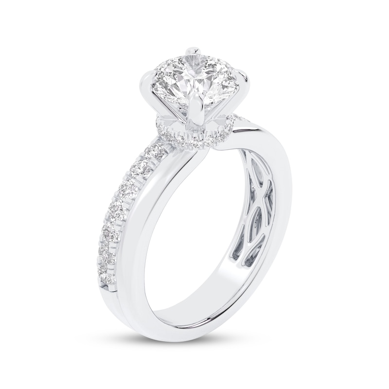 Main Image 2 of Lab-Grown Diamonds by KAY Round-Cut Engagement Ring 2 1/2 ct tw 14K White Gold (VS2/F)