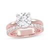 Thumbnail Image 1 of Lab-Grown Diamonds by KAY Round-Cut Hidden Halo Engagement Ring 2-1/2 ct tw 14K Rose Gold