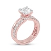 Thumbnail Image 2 of Lab-Grown Diamonds by KAY Round-Cut Hidden Halo Engagement Ring 2-1/2 ct tw 14K Rose Gold