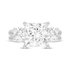 Thumbnail Image 2 of Lab-Grown Diamonds by KAY Princess & Round-Cut Three-Stone Bridal Set 3 ct tw 14K White Gold