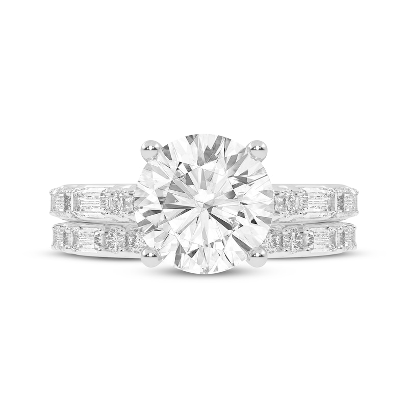 Main Image 3 of Lab-Grown Diamonds by KAY Round-Cut Bridal Set 3 ct tw 14K White Gold