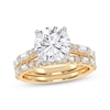 Thumbnail Image 0 of Lab-Created Diamonds by KAY Round-Cut Bridal Set 3 ct tw 14K Yellow Gold