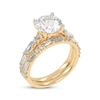 Thumbnail Image 1 of Lab-Created Diamonds by KAY Round-Cut Bridal Set 3 ct tw 14K Yellow Gold