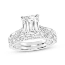 Lab-Created Diamonds by KAY Emerald-Cut Bridal Set 3 ct tw 14K White Gold