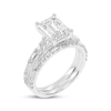 Thumbnail Image 1 of Lab-Grown Diamonds by KAY Emerald-Cut Bridal Set 3 ct tw 14K White Gold