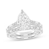 Thumbnail Image 0 of Lab-Grown Diamonds by KAY Pear-Shaped Bridal Set 3 ct tw 14K White Gold