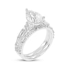 Thumbnail Image 1 of Lab-Created Diamonds by KAY Pear-Shaped Bridal Set 3 ct tw 14K White Gold