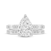 Thumbnail Image 2 of Lab-Created Diamonds by KAY Pear-Shaped Bridal Set 3 ct tw 14K White Gold