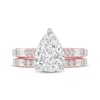 Thumbnail Image 3 of Lab-Grown Diamonds by KAY Pear-Shaped Bridal Set 3 ct tw 14K Rose Gold