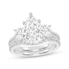 Thumbnail Image 0 of Lab-Grown Diamonds by KAY Pear-Shaped & Round-Cut Three-Stone Bridal Set 3 ct tw 14K White Gold