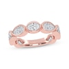 Thumbnail Image 1 of Lab-Grown Diamonds by KAY Oval, Pear & Round-Cut Anniversary Ring 2 ct tw 14K Rose Gold