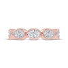 Thumbnail Image 3 of Lab-Grown Diamonds by KAY Oval, Pear & Round-Cut Anniversary Ring 2 ct tw 14K Rose Gold