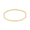 Thumbnail Image 1 of Rectangle Link Bracelet 14K Yellow Gold 7&quot;