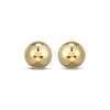 Thumbnail Image 2 of Engraved Star Ball Stud Earrings 18K Yellow Gold-Plated Sterling Silver