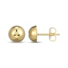 Thumbnail Image 3 of Engraved Star Ball Stud Earrings 18K Yellow Gold-Plated Sterling Silver