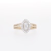 Thumbnail Image 4 of Previously Owned Diamond Engagement Ring 1 ct tw Marquise & Round-cut 14K Two-Tone Gold