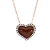 Thumbnail Image 5 of Previously Owned Godiva x Le Vian Enamel Heart Necklace 1/3 ct tw Diamonds 14K Strawberry Gold 19&quot;